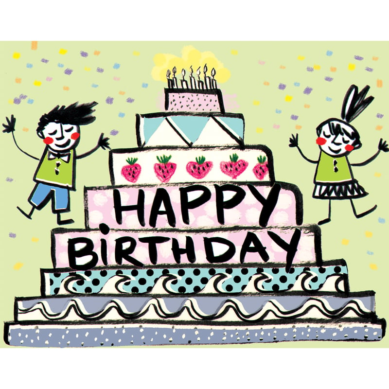 How To Draw A Happy Birthday Cake || Draw A EASY Cake || - YouTube