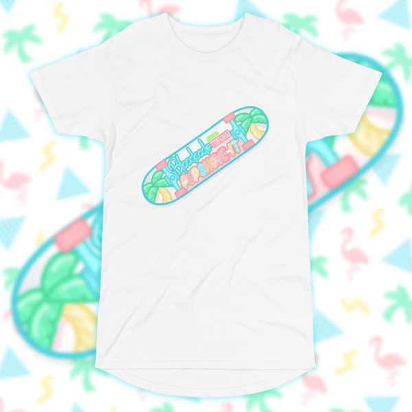 Image of 🛹 SKATE-OR-CRY 😭 - LONG TEE WITH TAIL