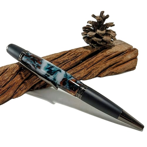 Image of Pinecone and Resin Hybrid Monarch Pen