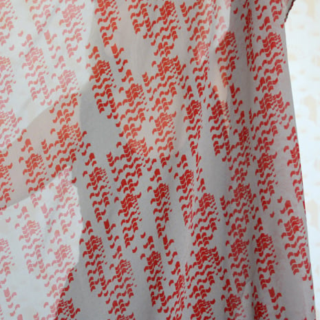 Image of Arrow Print  Silk Crepe Scarf