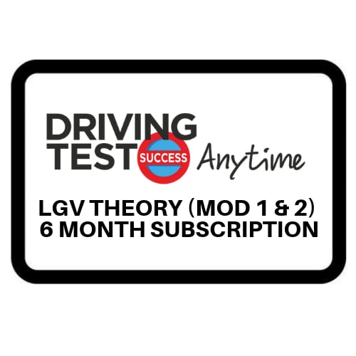 Image of LGV THEORY (MODULE 1 AND 2) - 6 MONTH SUBSCRIPTION