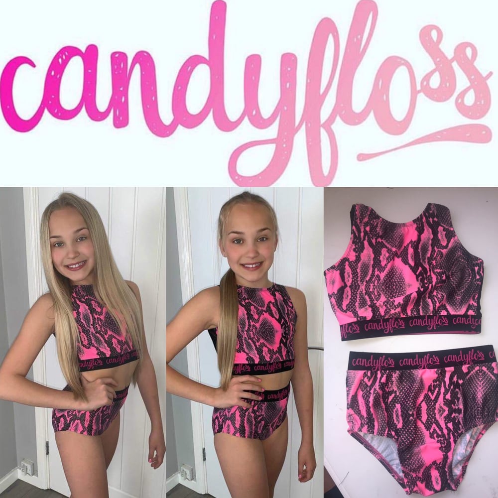 Image of Reptile crop top and knickers