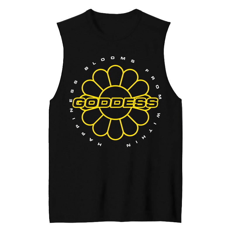 Image of GODDESS HAPPINESS MUSCLE TANK | EXCLUSIVE GODDESS SUMMER COLLECTION