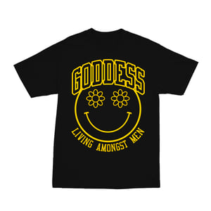Image of GODDESS SUMMER BLACK TEE | EXCLUSIVE GODDESS SUMMER COLLECTION
