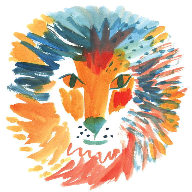 Image of Lion, 12x12 Print