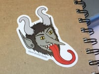 Image 1 of Krampus die cut sticker