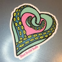 Image 2 of Tentacle Heart die cut sticker