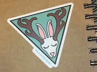 Image 1 of Jackalope die cut sticker