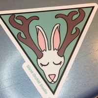 Image 2 of Jackalope die cut sticker