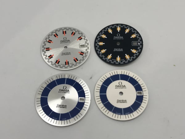 Image of NEW OMEGA DYNAMIC GENTS WATCH DIALS,4 X COLORS,NEW