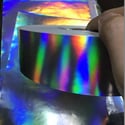 Plain Hologram Eggshell Sticker Paper Material in Rolls