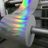 Image 2 of Plain Hologram Eggshell Sticker Paper Material in Rolls