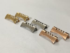 Image of LUG ENDS For OMEGA WATCH STRAPS,18mm/19mm/20mm,3 X COLORS.NEW