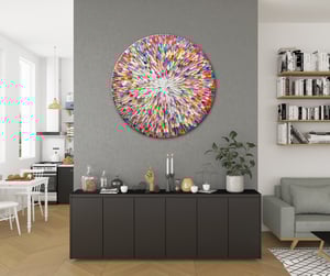 Image of Flamingo's dream - 90x90cm