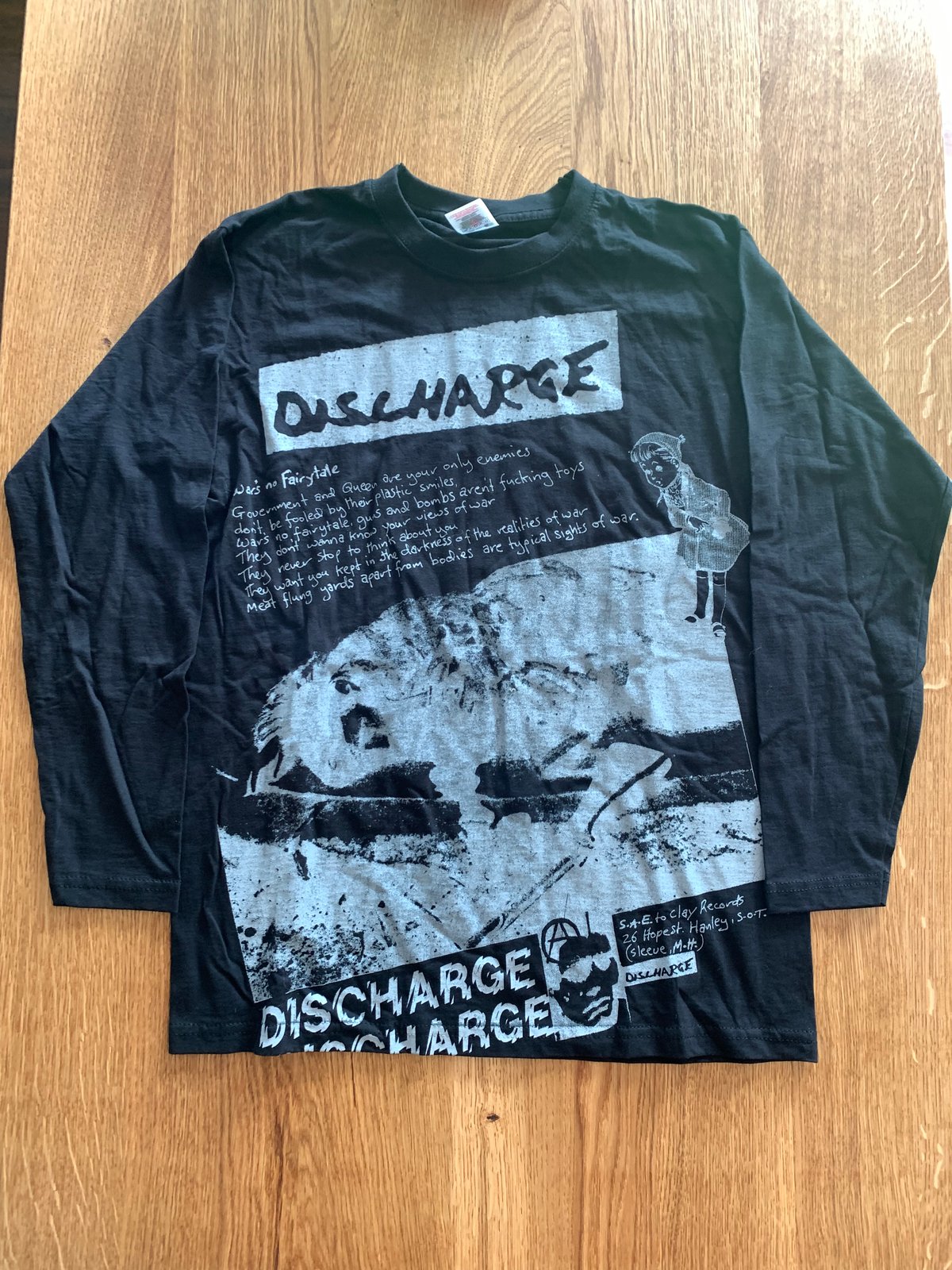 DISCHARGE Ｔシャツ realities of war AD 黒M ディスチャージ オフィシャル / broken bones disorder chaos uk ENT doom amebix varukers DISCHARGE \"Realities of War 81\" Reissue \u2013 CALAVERA ⚡ PUNKS
