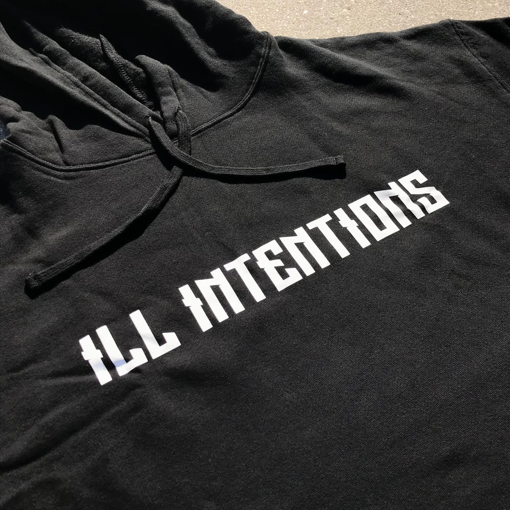 Image of Black (Female) Crop Top Hoodie 