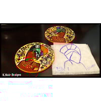 Image 2 of Unity’s Afrocentric African Woman Art Trace Stencils 2