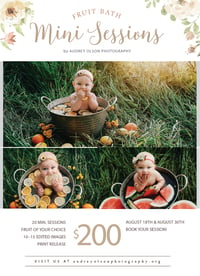 Image 1 of Fruit Bath Mini Session