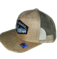 Image 3 of NEW COLORADO STATE TAN MESHBACK SNAPBACK HAT 