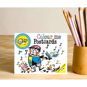 Image of Colouring Postcard Booklet (Music) 