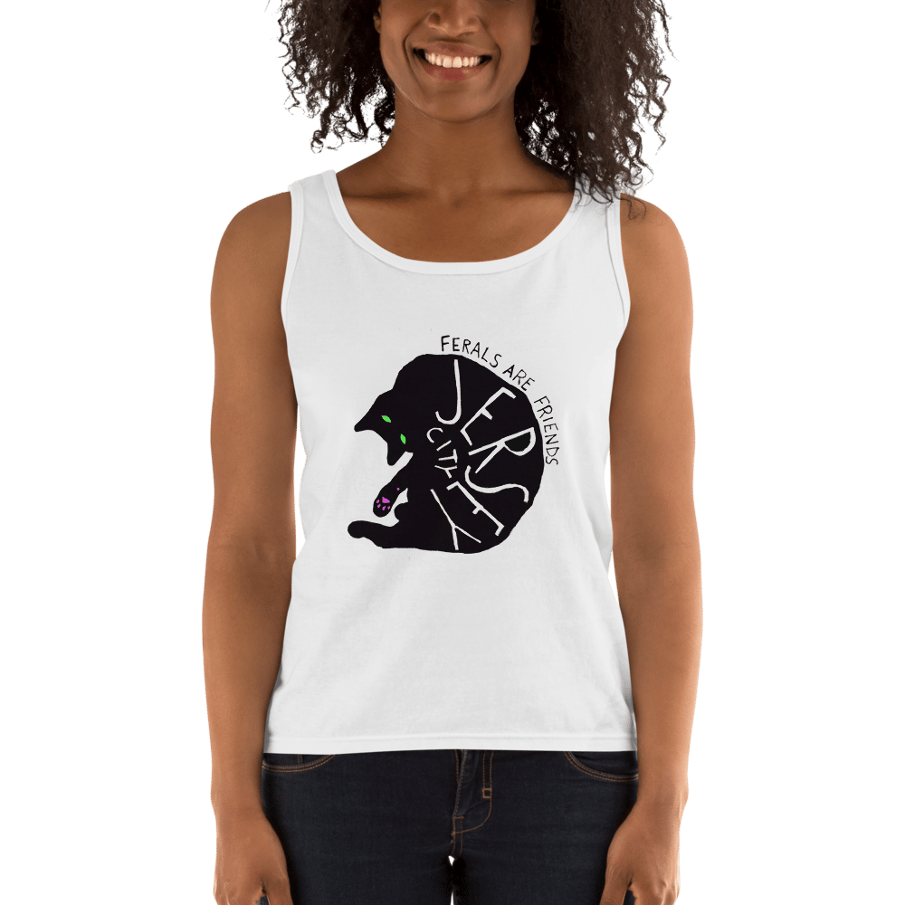 Image of Ferals are friends tank top - Jersey City feral cat shirt