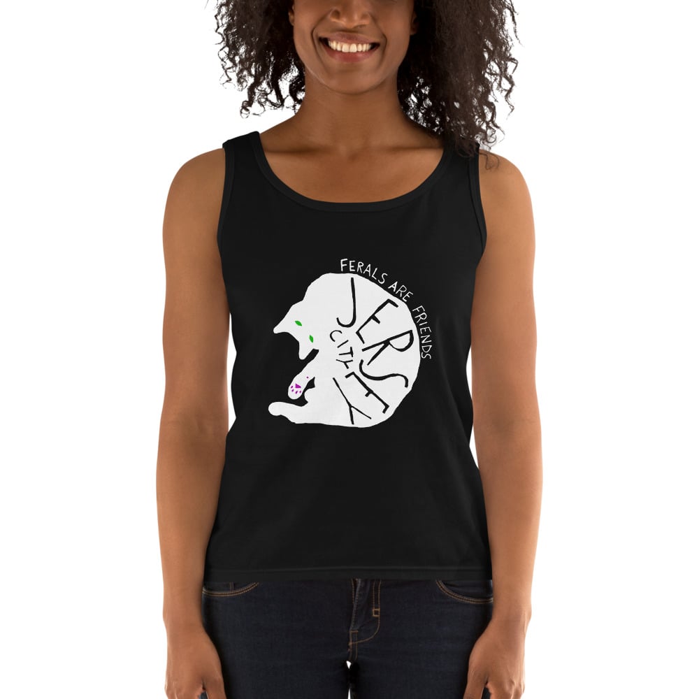 Image of Ferals are friends tank top - Jersey City feral cat shirt