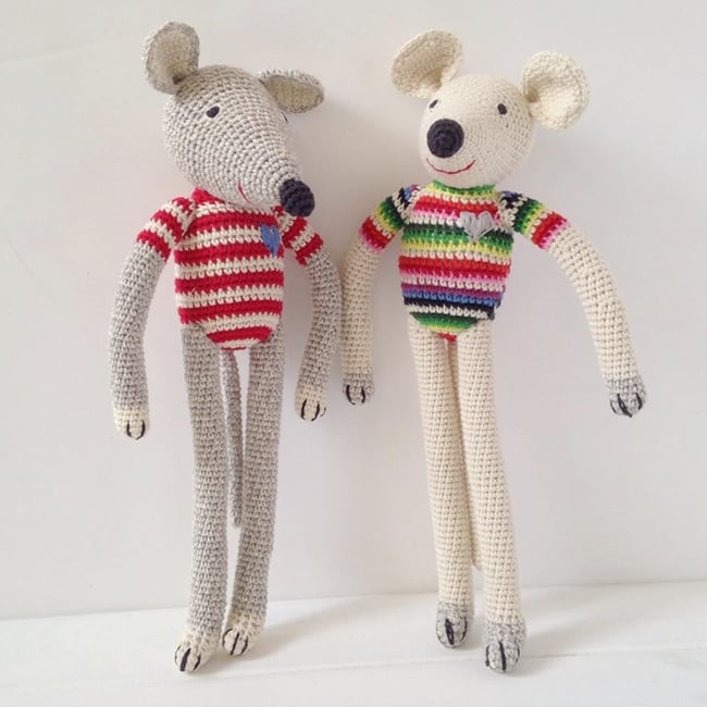 Anne Claire Petit Hand Crochet Tall Mouse