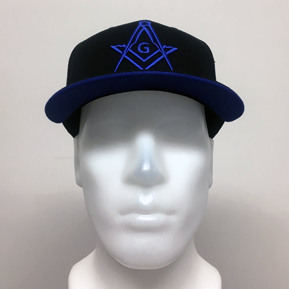 Image of NEW ERA 59FIFTY BLACK - ROYAL WITH G FITTED  *SALE*