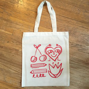 Image of Awesome Friends Silkscreened Tote (TOTE ONLY)