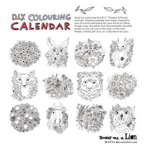 Image of DIY Colouring Calendar