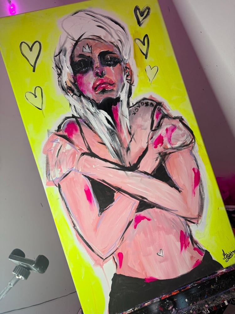 Image of Armor Amor Original Painting