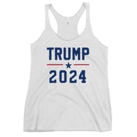 Image 2 of Trump 2024 - Women's Racerback Tank from PatriotsCo.com