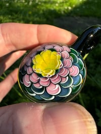 Image 4 of Floral in Pink Pendant 