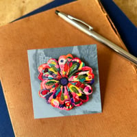 Image 3 of Flower Wood Pin Badge