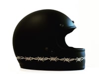 Image 1 of Barbed wire Hand Painted Helmet 