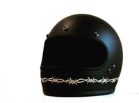 Image 2 of Barbed wire Hand Painted Helmet 