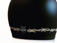 Image 4 of Barbed wire Hand Painted Helmet 