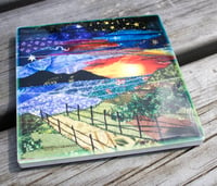 Image 1 of Sunset ceramic Coaster