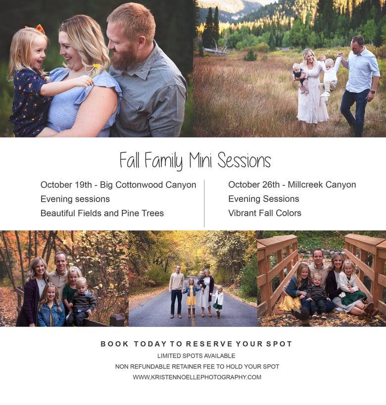 Image of Fall Family Mini Sessions - Millcreek Canyon