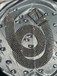 Image 4 of Rhinestone diamond high fashion belt