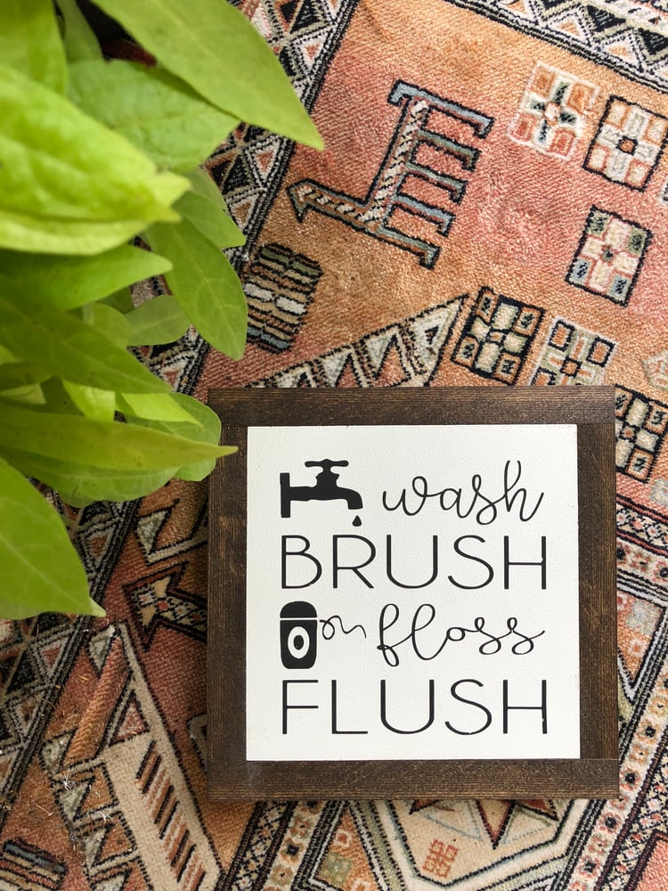 Image of Wash, Brush, Floss, Flush