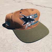 Image 1 of Original 90’s American Needle San Jose Sharks Snapback Hat.