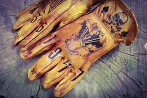 Image of Knucklehead custom leather gloves