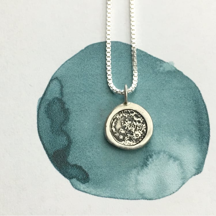 Image of moon phase necklace