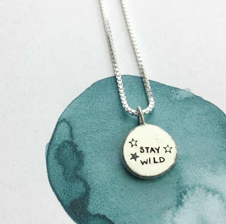 Image of moon phase necklace