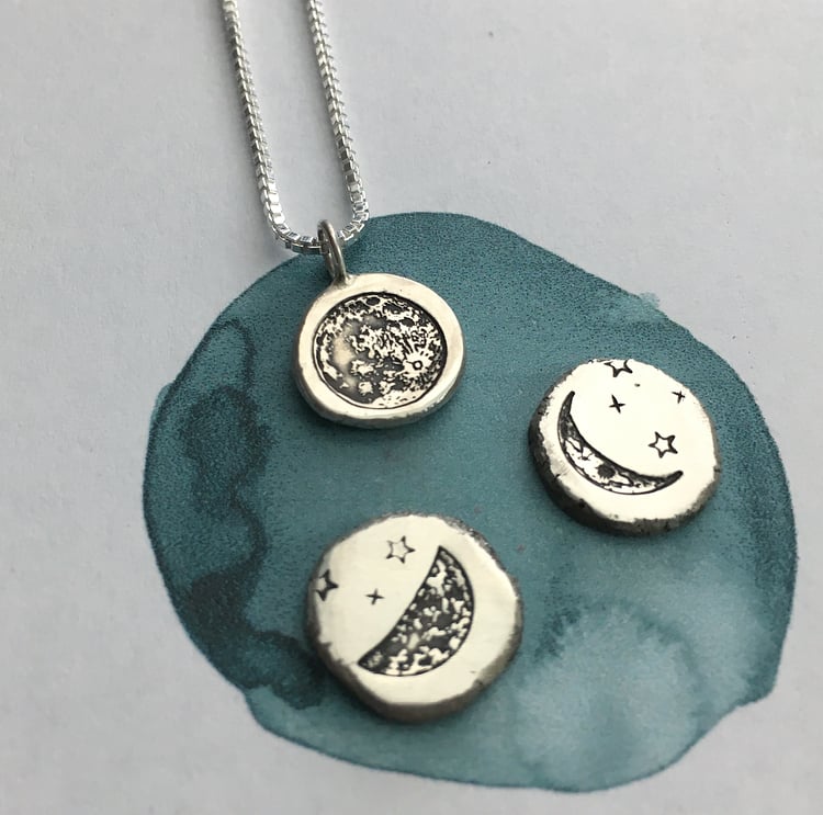 Image of moon phase necklace