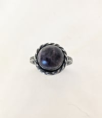 Image 5 of Sterling Silver and Amethyst Ring 