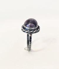 Image 4 of Sterling Silver and Amethyst Ring 