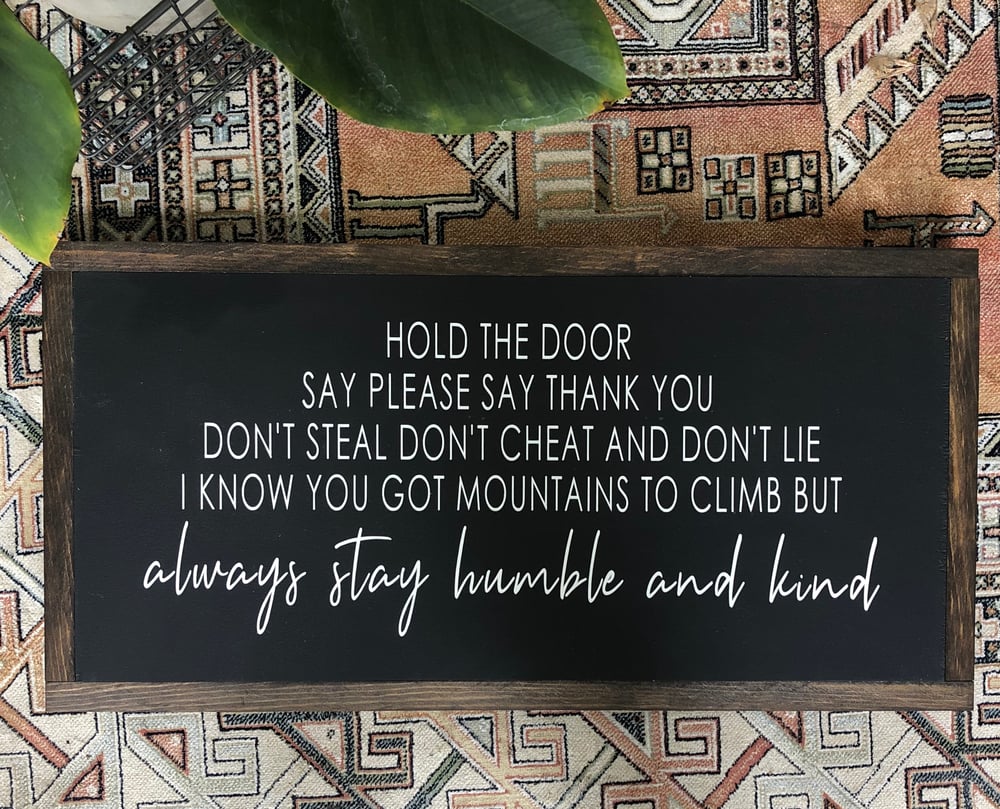 Image of Stay Humble and Kind