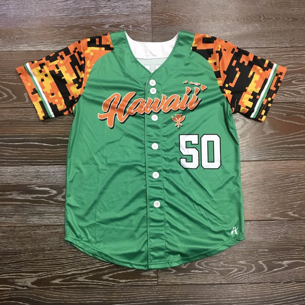 Retro Hawaii Men's Baseball Jersey / Pipe Dreams Surf Co